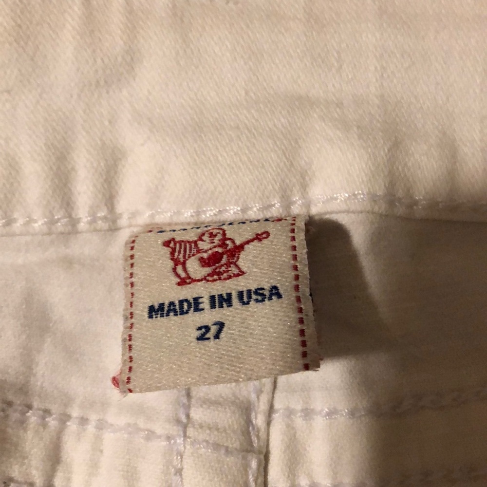 True Religion Lizzy Crop Jean White 27 - Picture 3 of 5